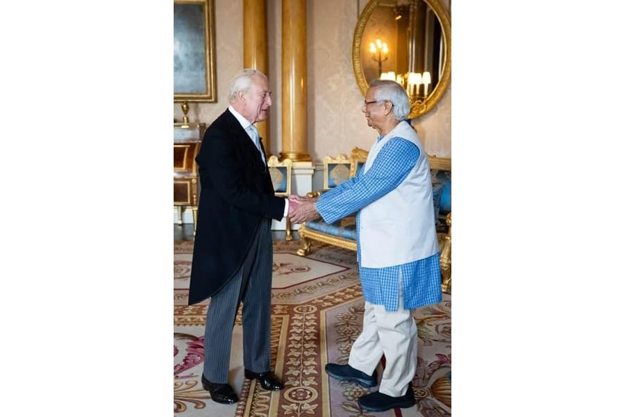 Prof Yunus honoured with prestigious Harmony Award by King Charles III