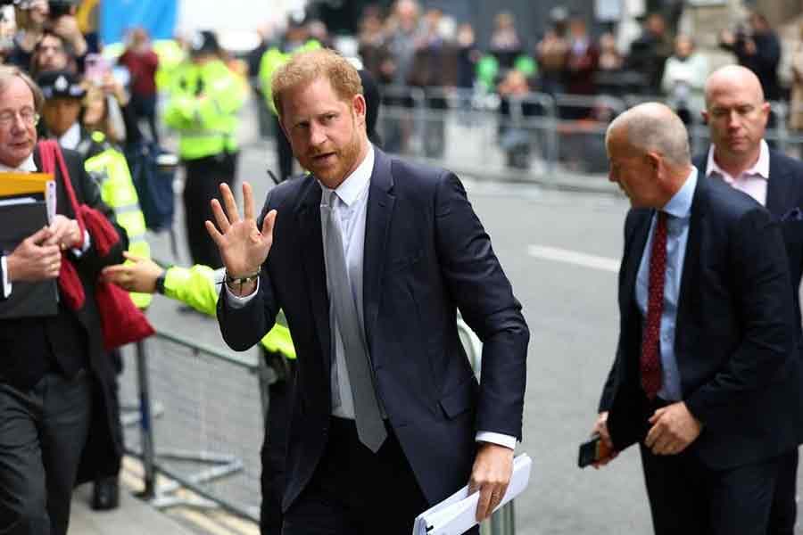 Harry returns to UK court for second day of grilling over tabloid claims