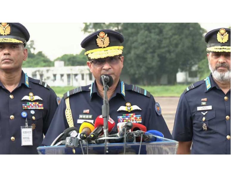 Air Force chief advises against ‘falling for rumours’ after F-7 jet crash kills schoolchildren in Dhaka