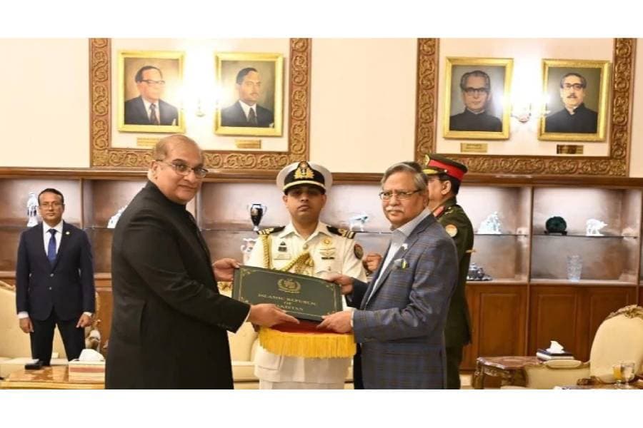 Pakistan High Commissioner presents credential to President