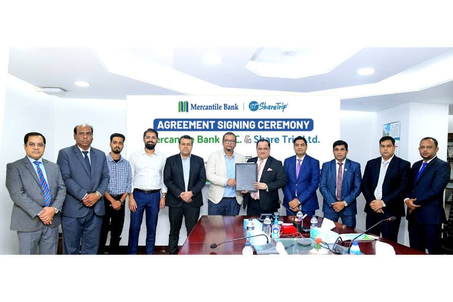 Mercantile Bank signs an agreement with ShareTrip