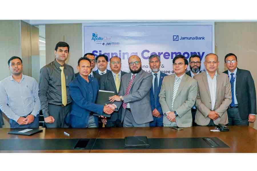 Jamuna Bank signs MoU with JMI Specialized Hospital to provide healthcare benefits