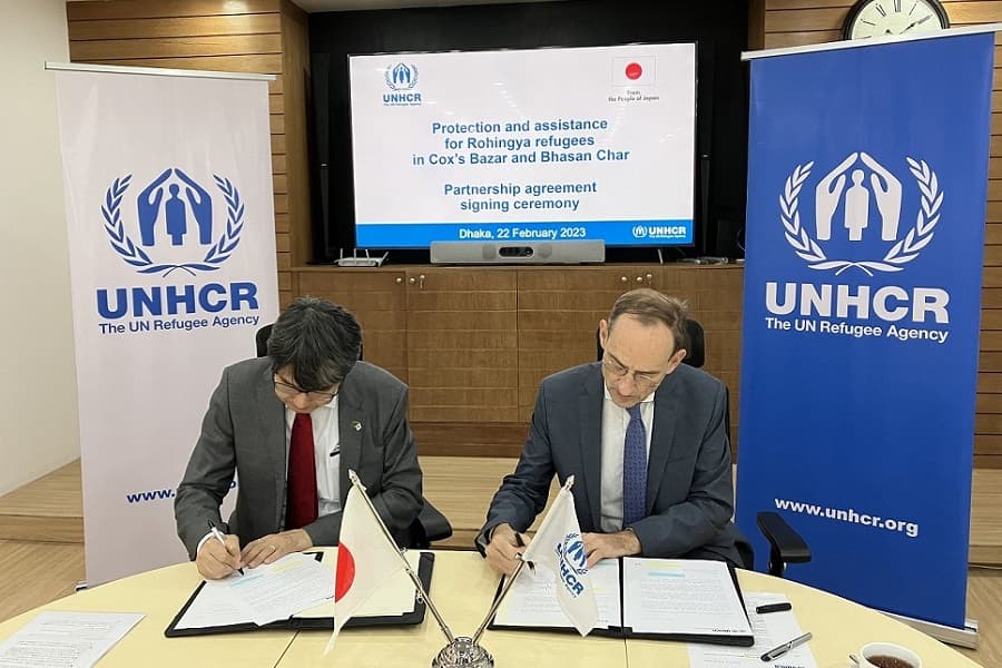 Japan stands beside the Rohingya amid the fund crisis 