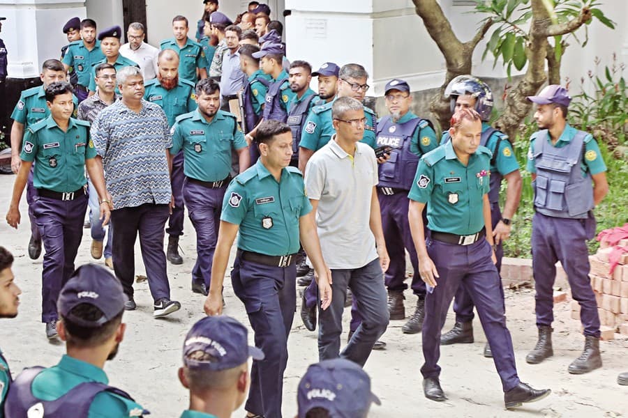 15 serving military officers produced in court, sent to prison