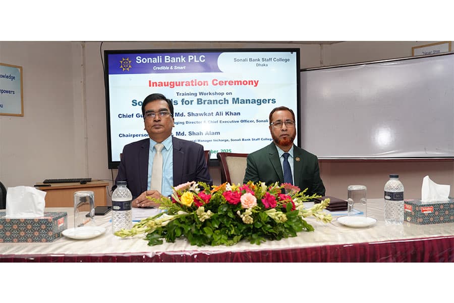 Sonali Bank holds day-long workshop for managers