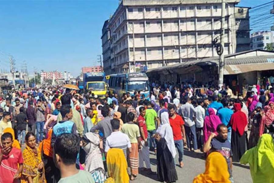 RMG factory closure sparks protests in Gazipur