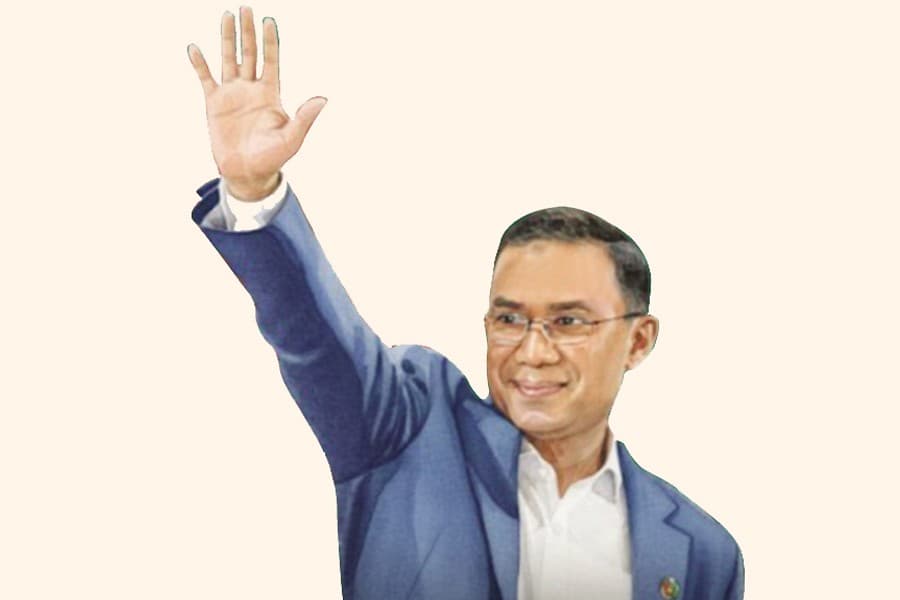 Stage is all set to welcome Tarique Rahman today