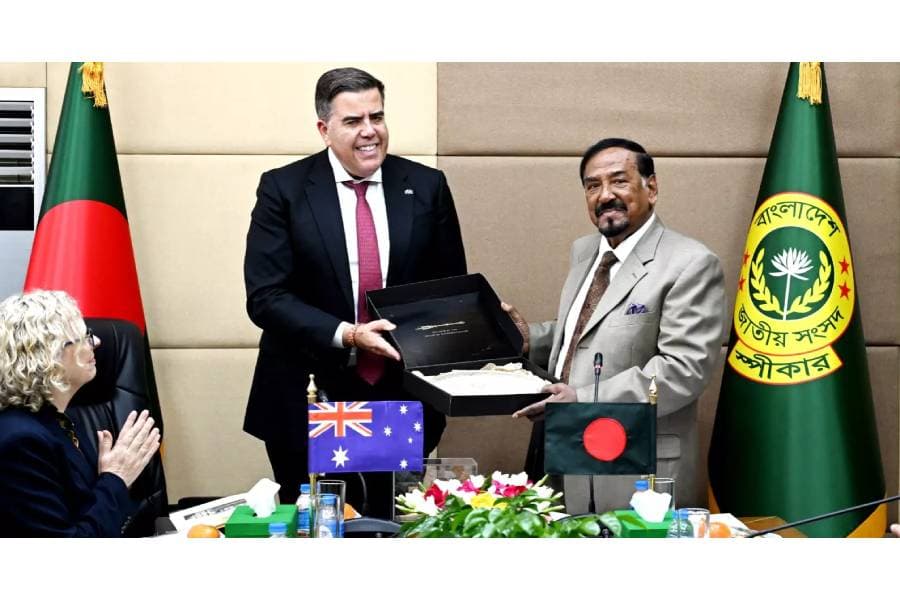 Australian Speaker Milton Dick meets Speaker Hafiz Uddin Ahmad