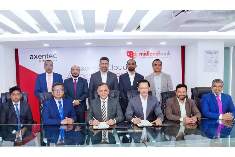 Midland Bank signs MoU with Axentec to Adopt Tier-4 Cloud Technology
