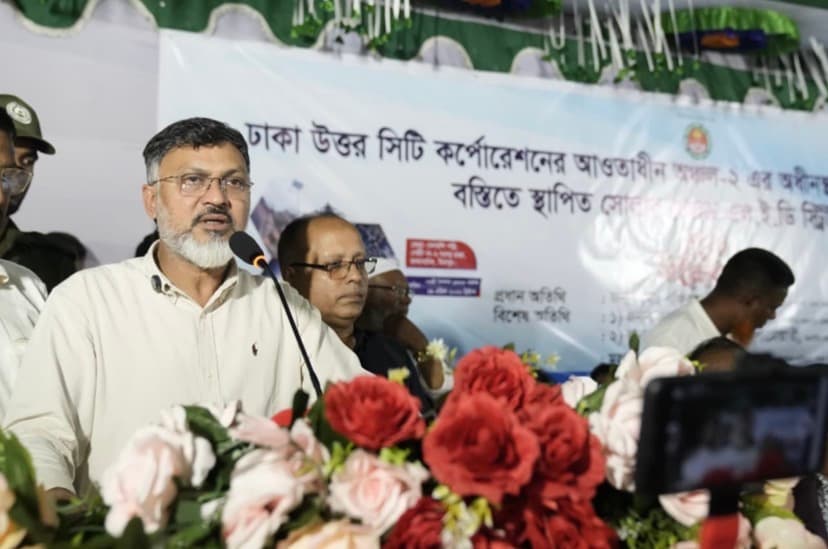 DNCC installs 450 solar street lights at Bhashantek