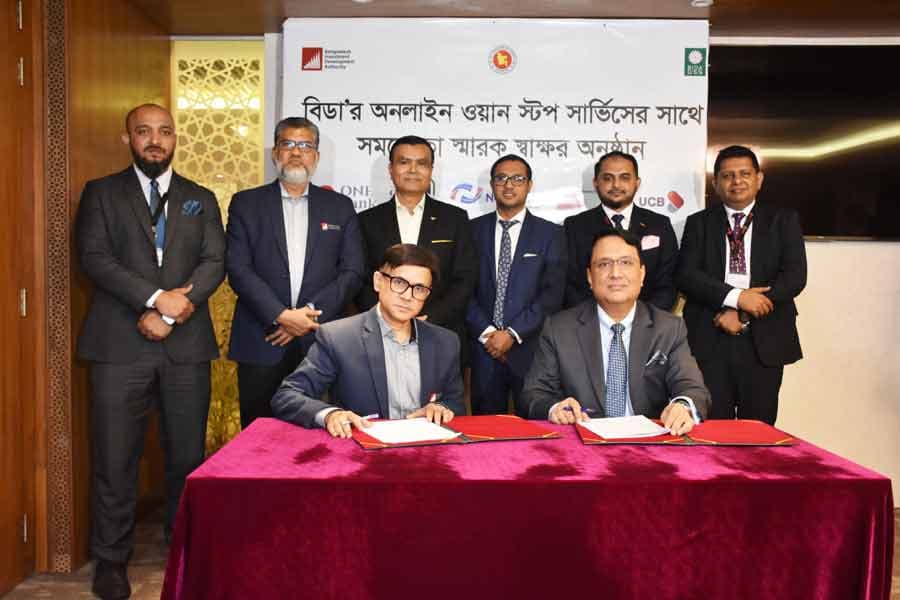 BIDA, UCB sign MoU to further simplify foreign investment process
