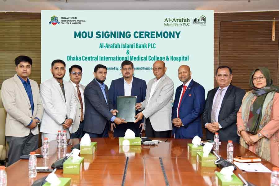 Al-Arafah Islami Bank signs agreement with Dhaka Central International Medical College