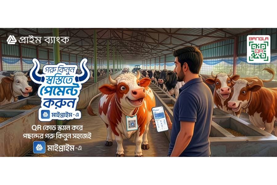 Prime Bank launches Bangla QR-based cattle payment system first in Bangladesh for Eid shoppers