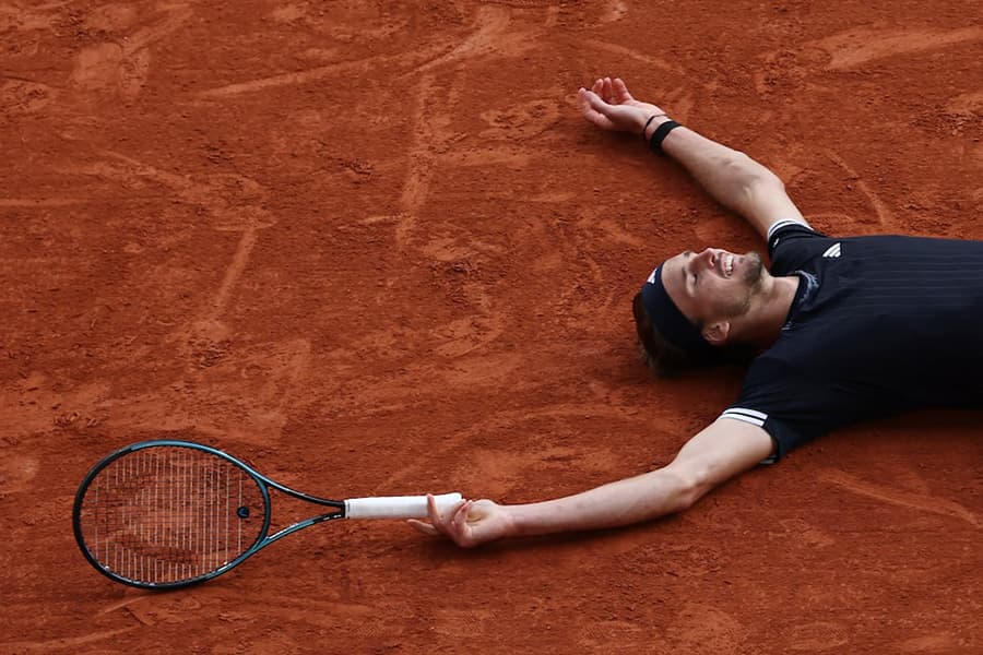 Zverev tears down the wall to enter Grand Slam winners' circle at French Open