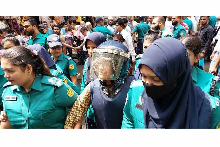 Tureen Afroz shown arrested in case by brother over property dispute