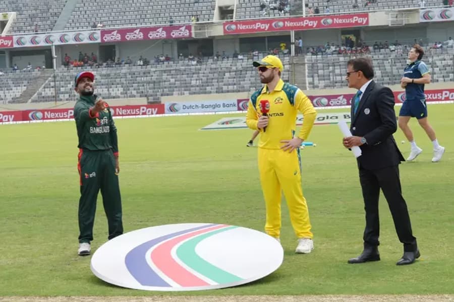 Bangladesh bat first in ODI series opener vs Australia