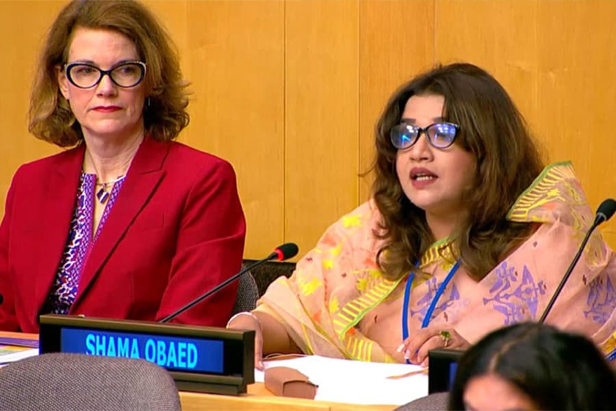 Shama stresses accountability, support for Rohingya repatriation