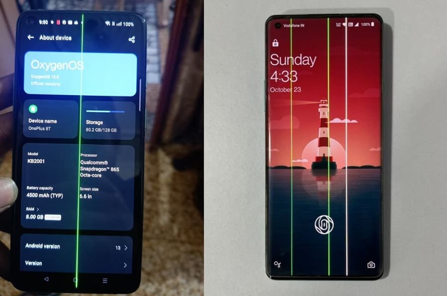Green lines on smartphone display: What's the remedy?