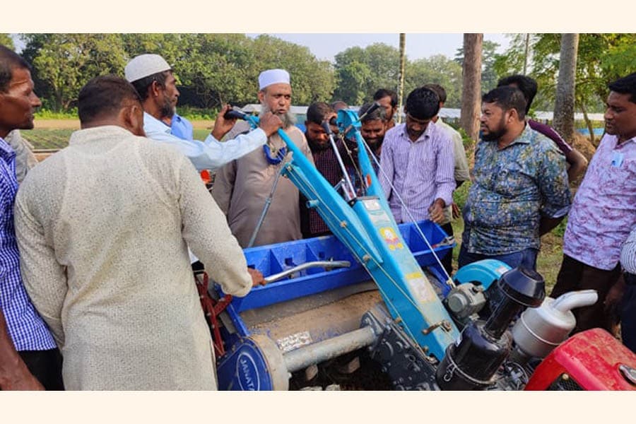 Farm machinery helps Rajshahi cultivators grow increased crops