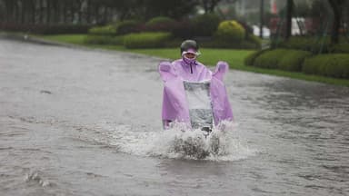 Typhoon Bavi batters east China, Taiwan reports 134 injured