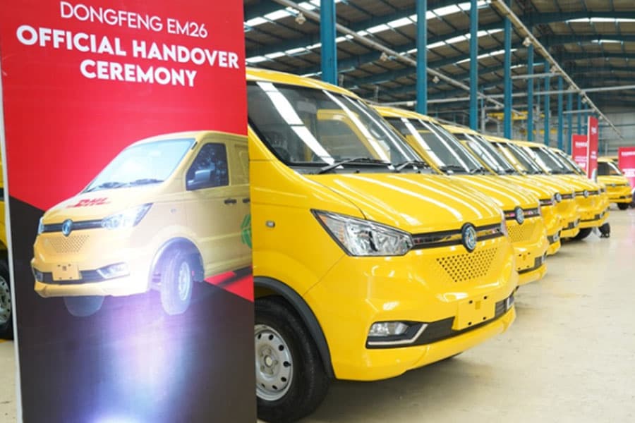 RangsX delivers 18 electric Cargo Vans to DHL Express Bangladesh