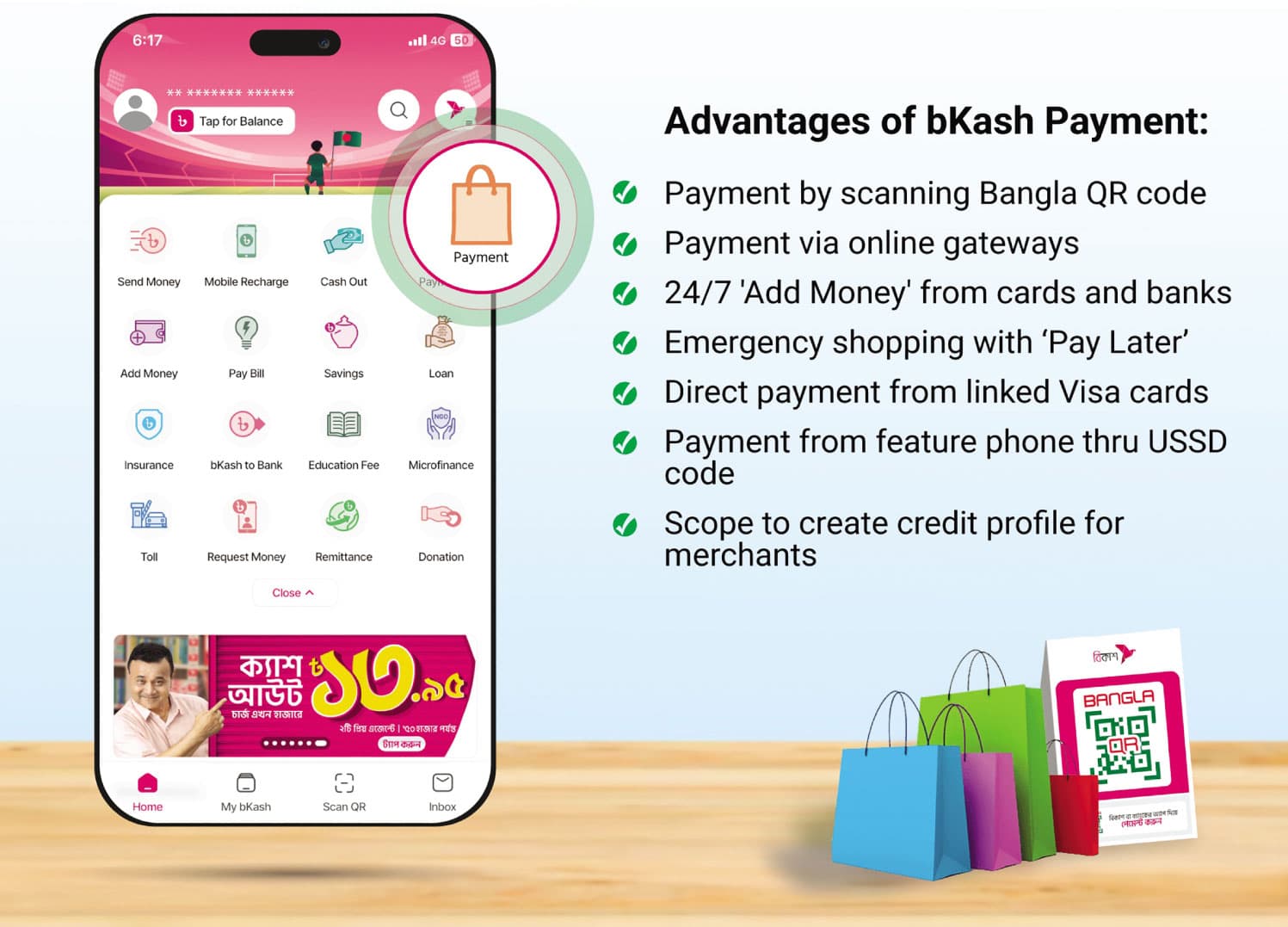 Stress-free shopping experience nationwide with bKash payment
