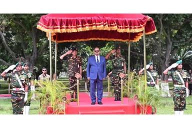 Acting President begins official duties at Bangabhaban