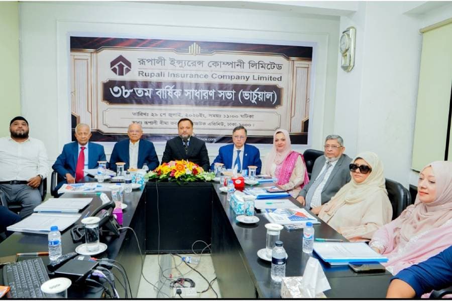 Rupali Insurance approves 10pc dividend for 2025 at its 38th AGM