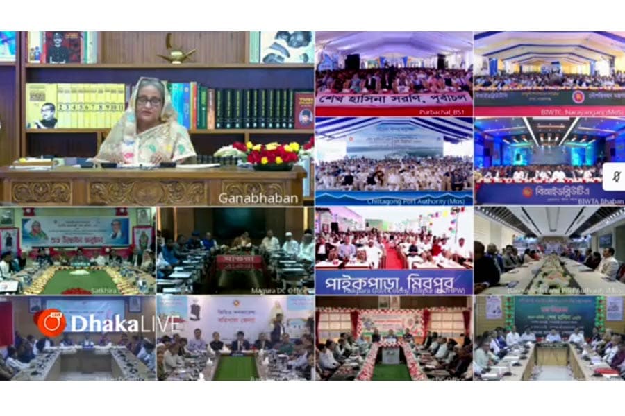 PM inaugurates 157 projects, including Purbachal, Chattogram expressways