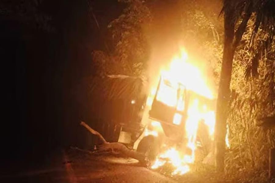 Truck driver’s assistant dies from burns in Khagrachhari arson