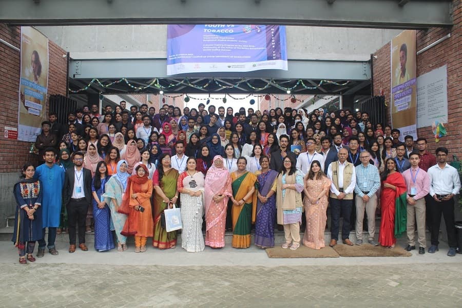 Anti tobacco drive led by medical students held with the support of WHO