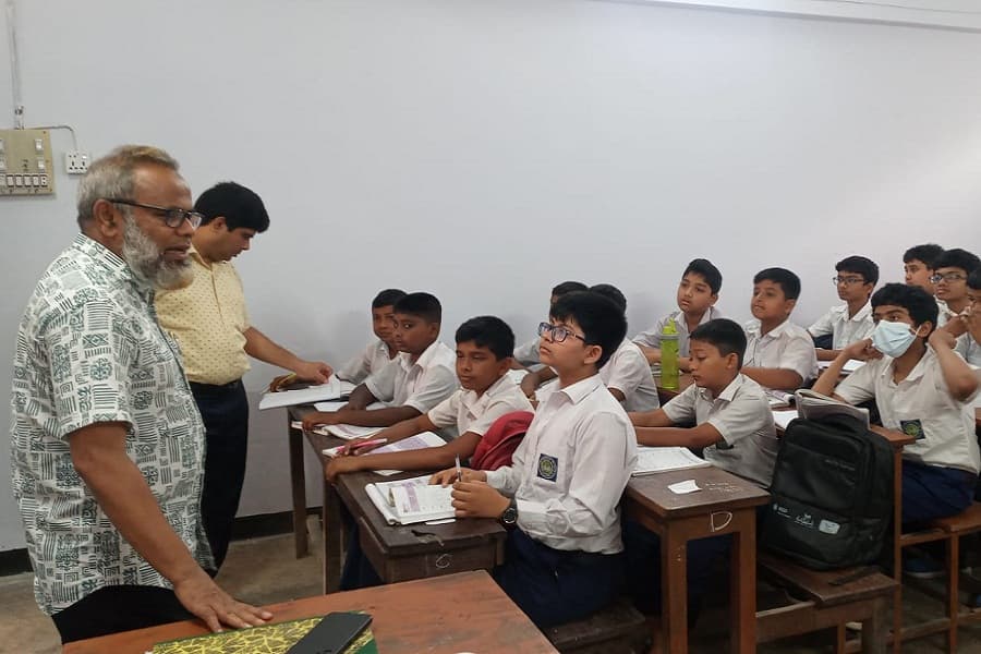 KB High School is ready to attend regular classes even in intense heat