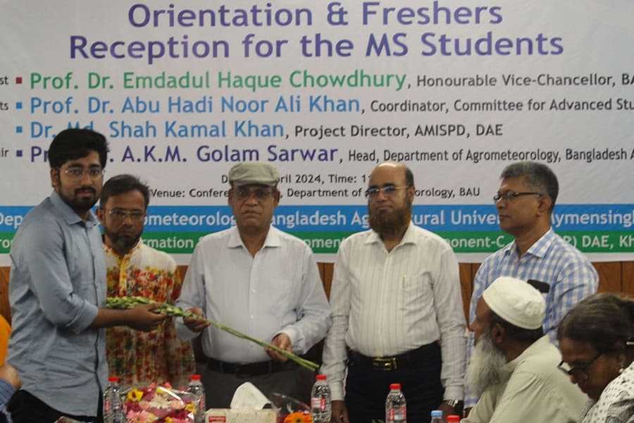 Orientation program of the Agrometeorology Department held at BAU