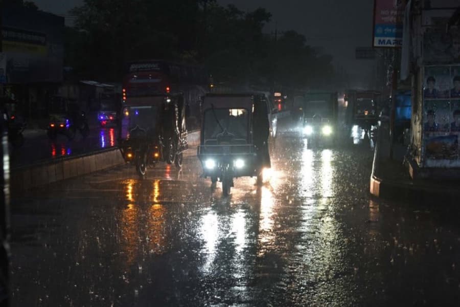 Rain showers midnight relief
