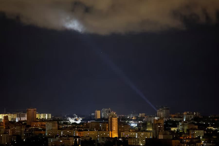 Russia’s biggest airstrike in weeks piles pressure on Ukraine power grid