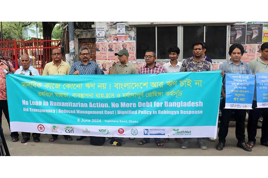 Civic, development bodies protest WB’s loan offer for Rohingya refugees