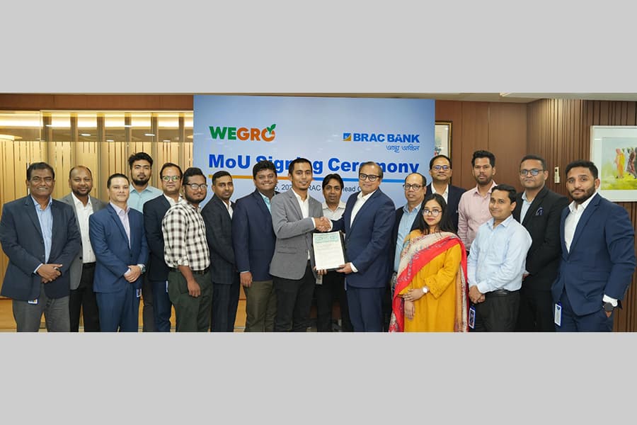 BRAC Bank, WeGro Technologies join hands to enhance agriculture financing