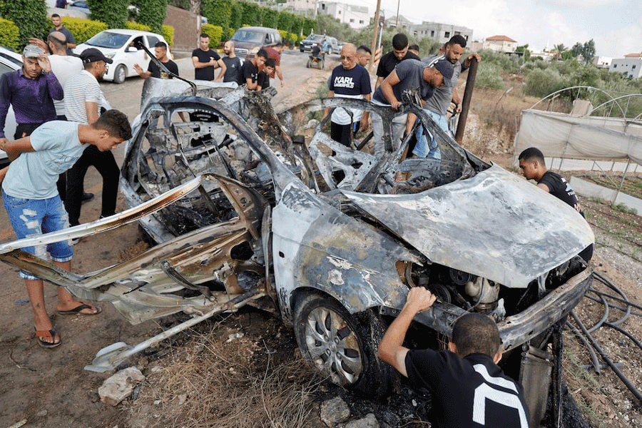 Israeli airstrikes kill nine in West Bank, including a Hamas commander