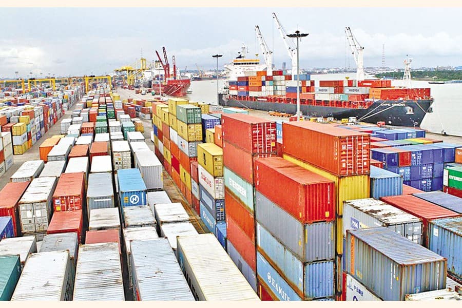 Floods slow down container release in Ctg port