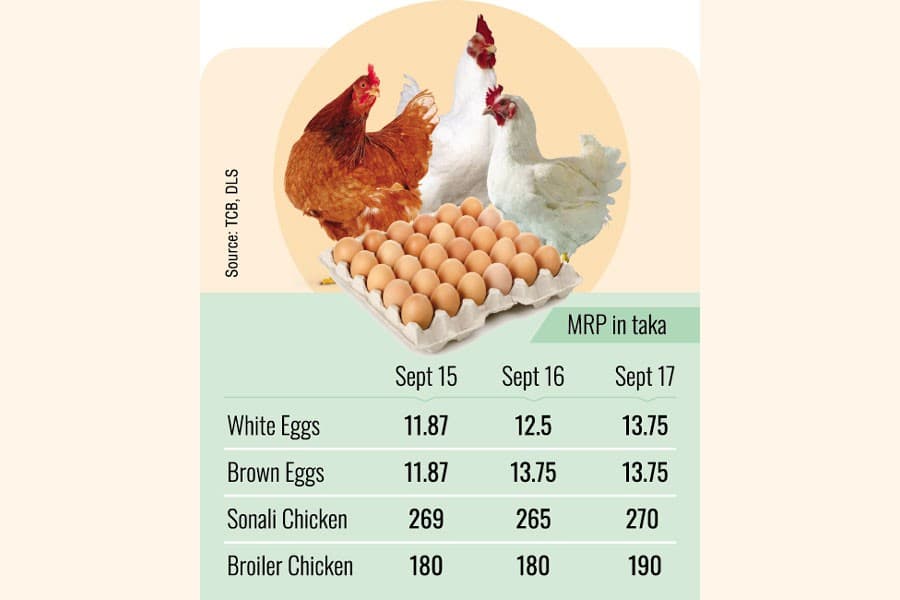 Egg, chicken prices defy govt-set rates