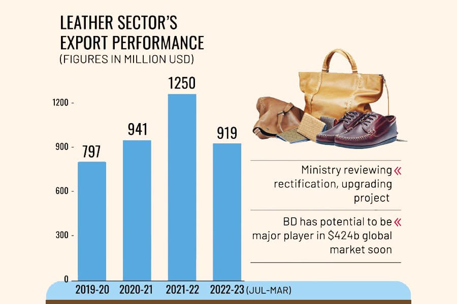 Bangladesh eyes to earn $10b in leather-product export
