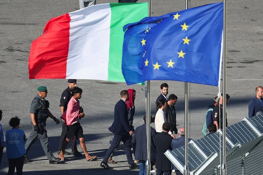 Italy delivers first migrants, including Bangladeshis, to Albania in bid to curb illegal immigration