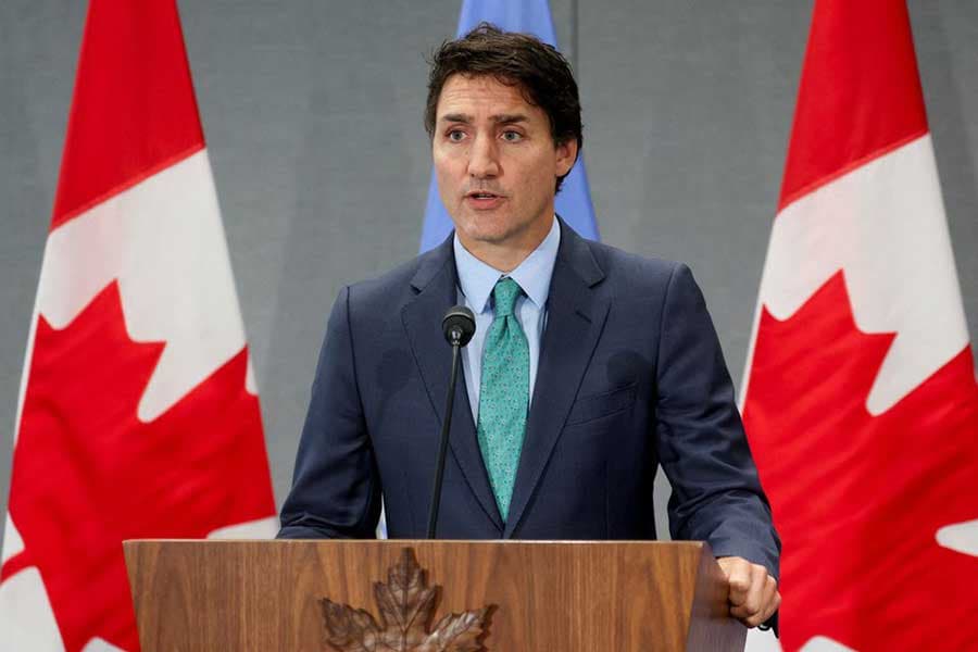 Canada’s Trudeau condemns violent protests as NATO meets in Montreal