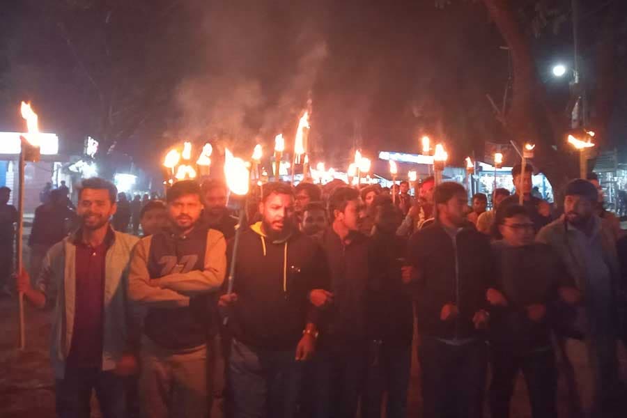 Torch procession at JU to protest attack on Bangladesh embassy