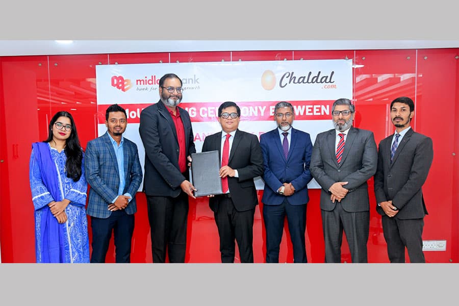 Midland Bank signs MoU with chaldal.com