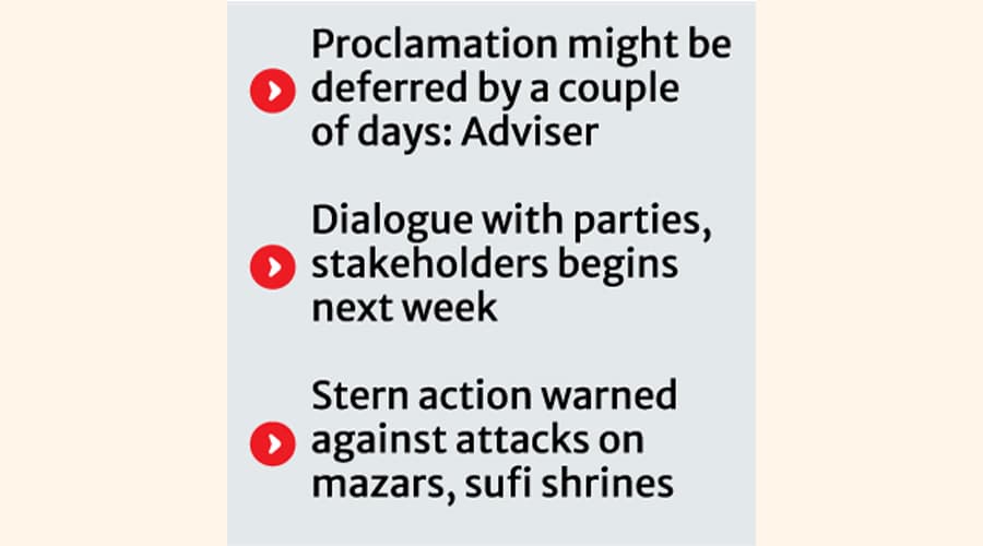 Govt to facilitate, not formulate proclamation