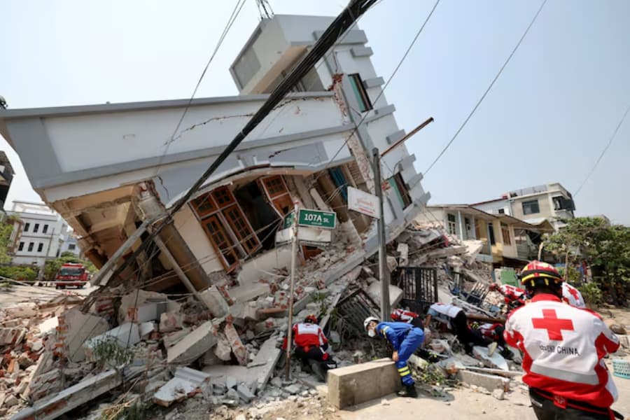 With U.S. absent, China steps in for earthquake-hit Myanmar