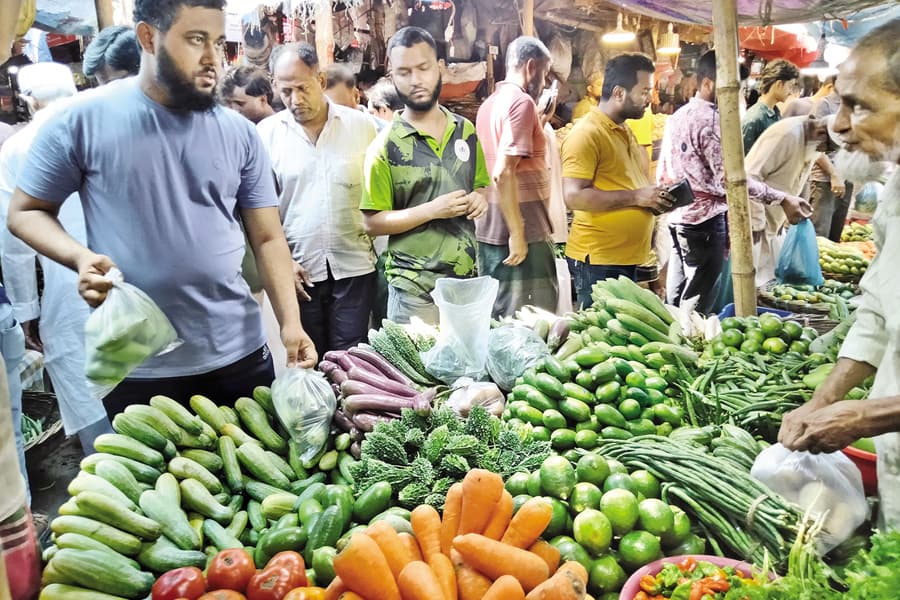 Vegetable prices go up after Eid
