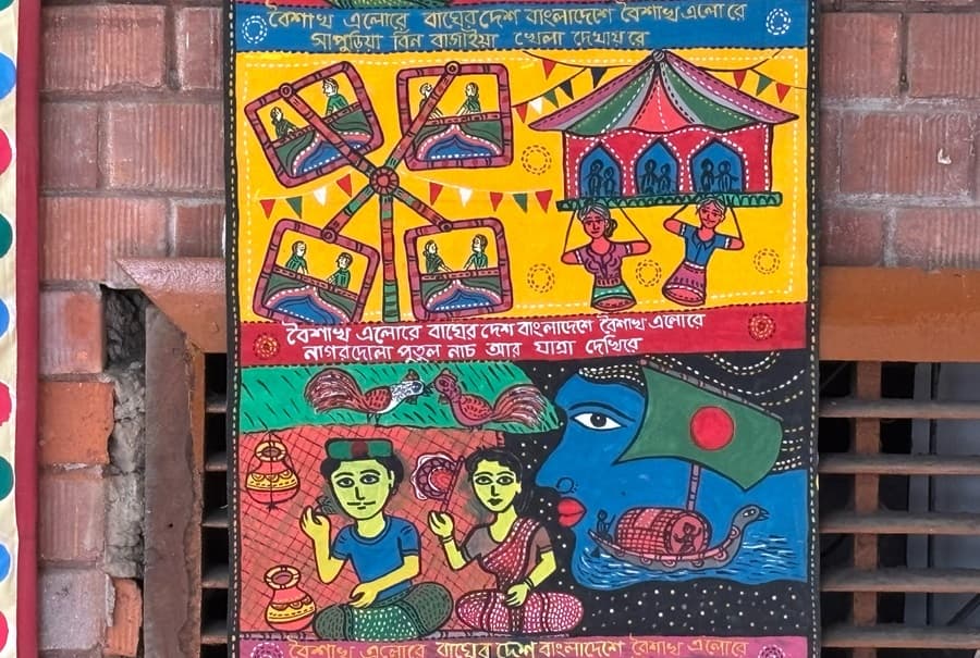 Why does the red & white rule the festival of Pohela Boishakh?