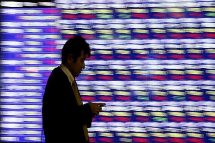 asian shares mixed before fed chair speech